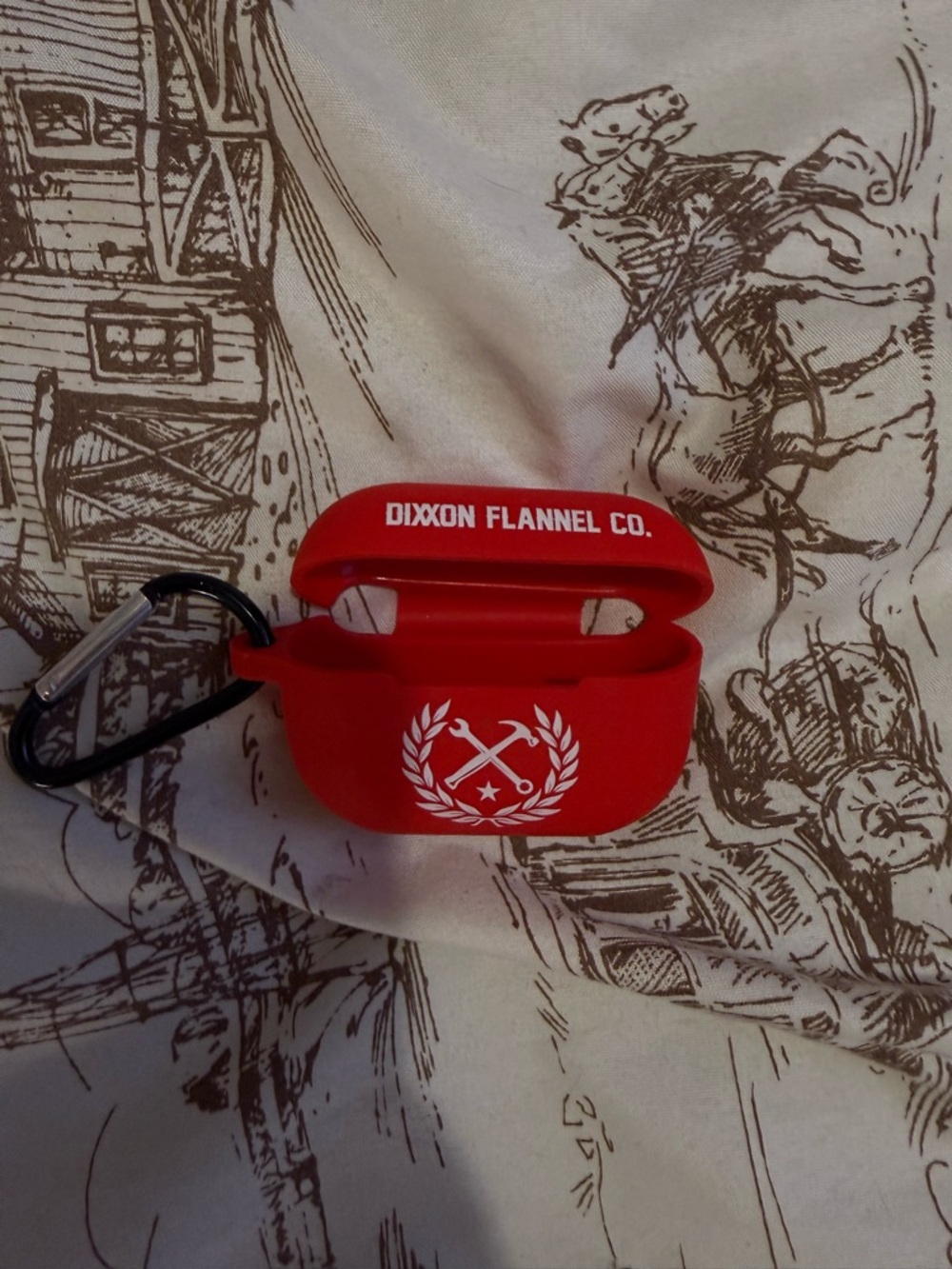DIXXON Red Silicone Protective Case with Carabiner